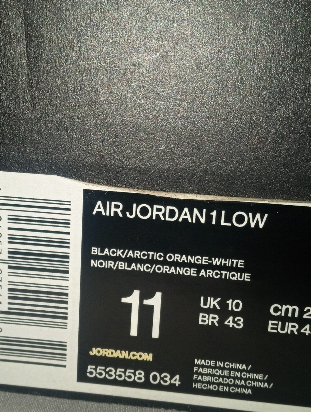 Men Nike Air Jordan 1 Low - Artic Orange White  Sneakers - Picture 11 of 11